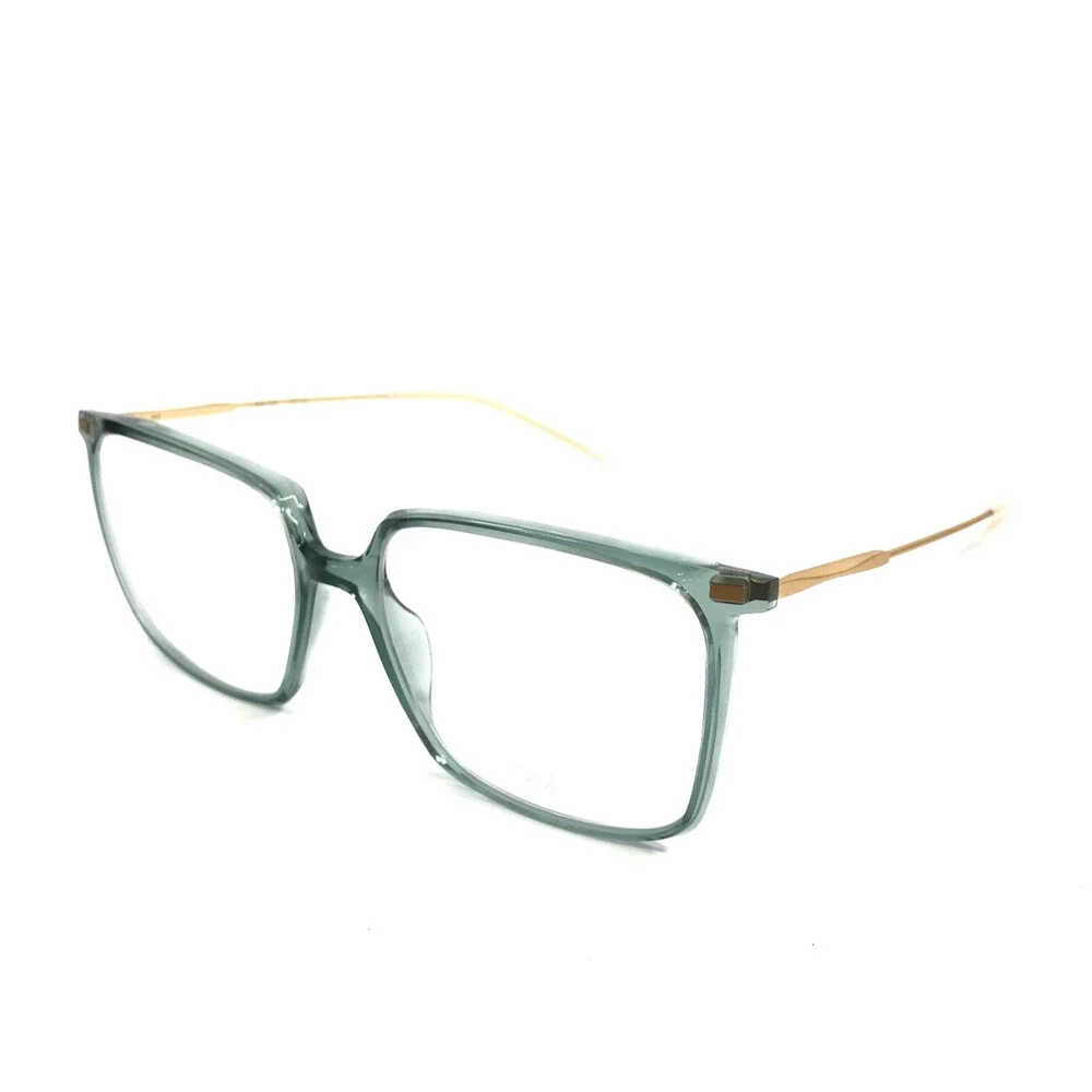 lool Eyewear Eyeglasses Frames SIONA GRGD Clear Green Matte Gold 54-16-145